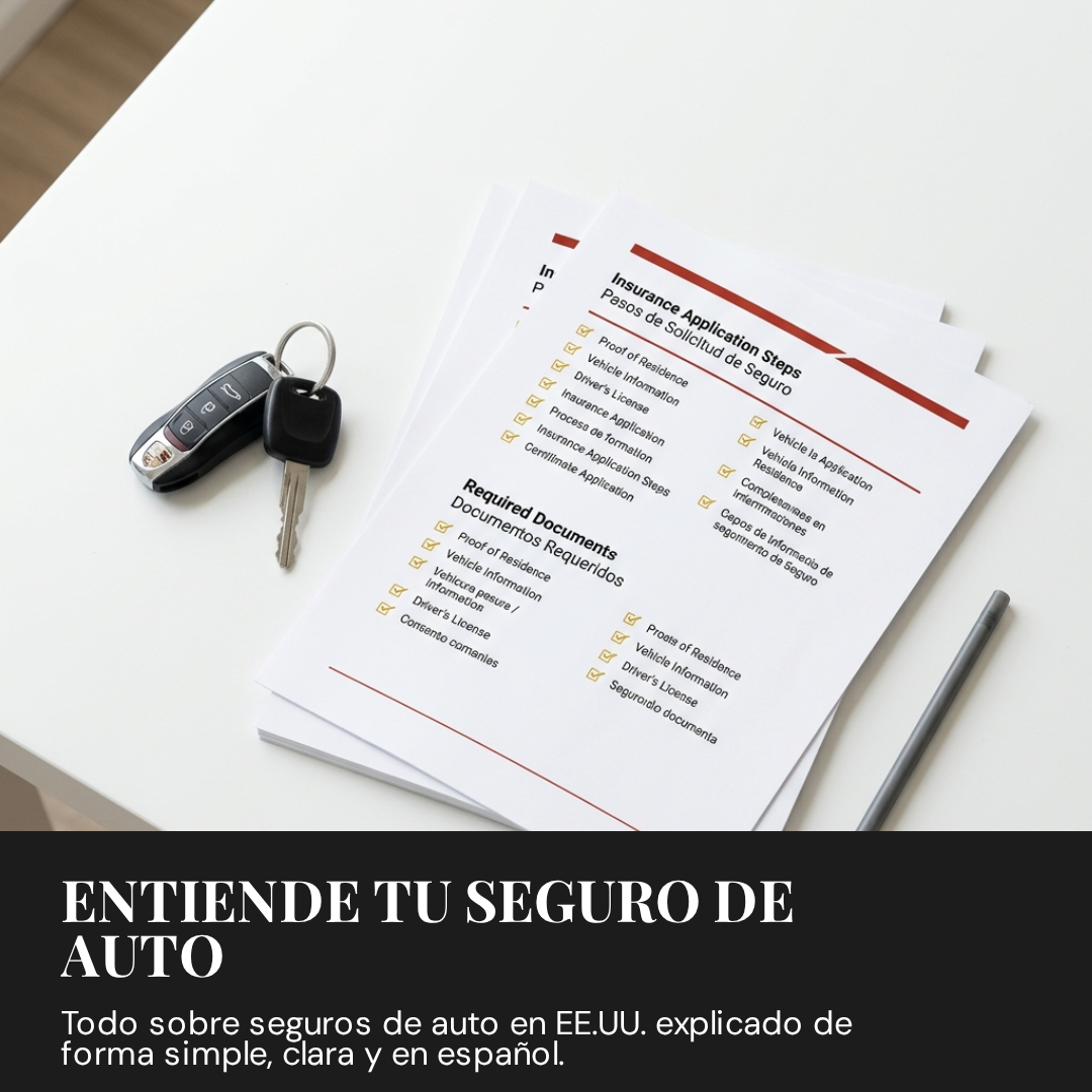 Documentos y llaves de auto — Cómo solicitar seguro de auto